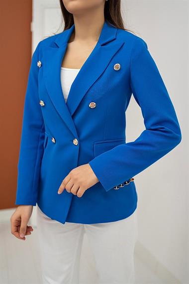 Wholesale Sax Button Detailed Jacket