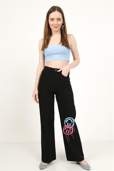 Toptan Siyah Black Mood Jeans Pantolon