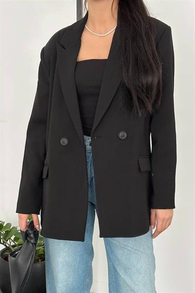 Toptan Siyah Blazer Ceket
