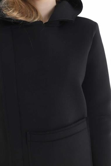 Wholesale Black Zipper Pocket Cardigan
