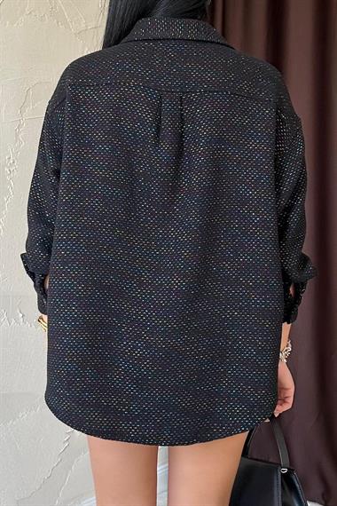 Wholesale Black Glitter Shirt