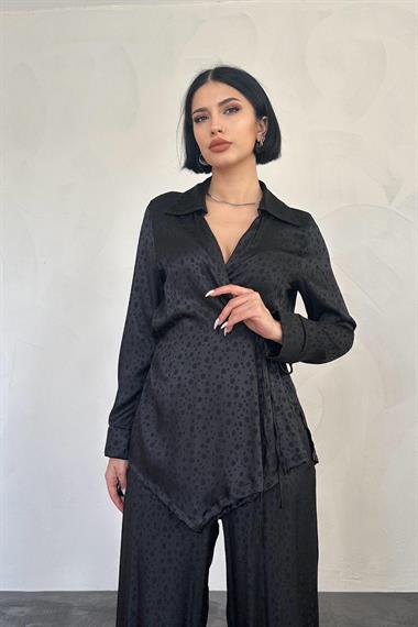 طقم حواف جاكار أسود بالجملة