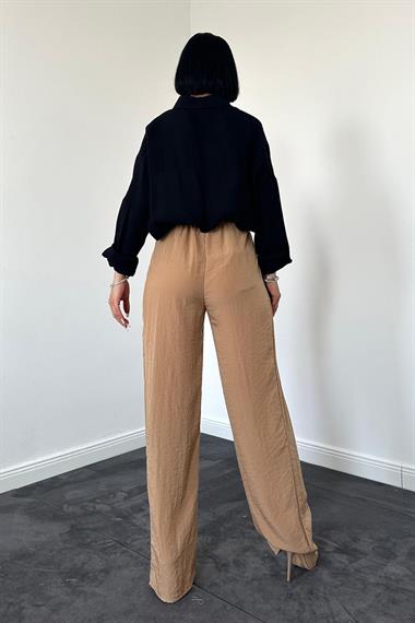 Toptan Siyah Kristal Taşlı Gömlek