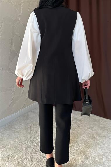 Toptan Siyah Pensli ve Dar Paça Pantolon