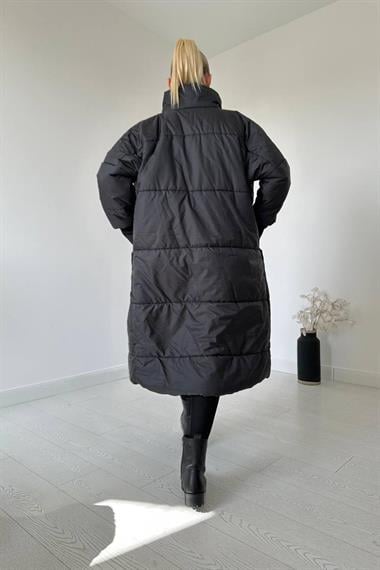 Toptan Siyah Şişme Mont