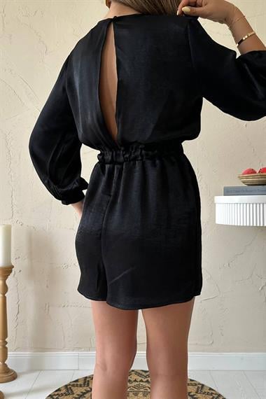 Toptan Siyah Şort Tulum