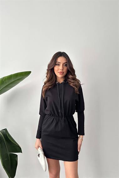 Toptan Siyah Sweatshirt Spor Elbise