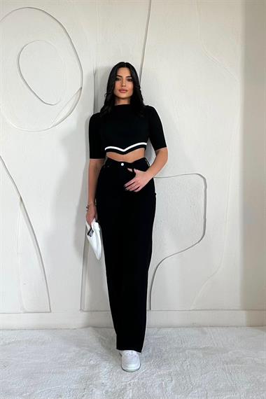 Toptan Siyah Triko Kazak