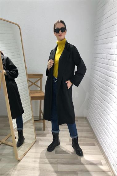 Toptan Siyah V Yaka Kaban