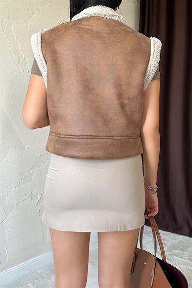 Toptan Vizon Cepli Kısa Yelek