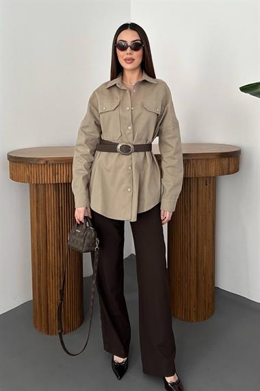 Toptan Vizon Gabardin Gömlek