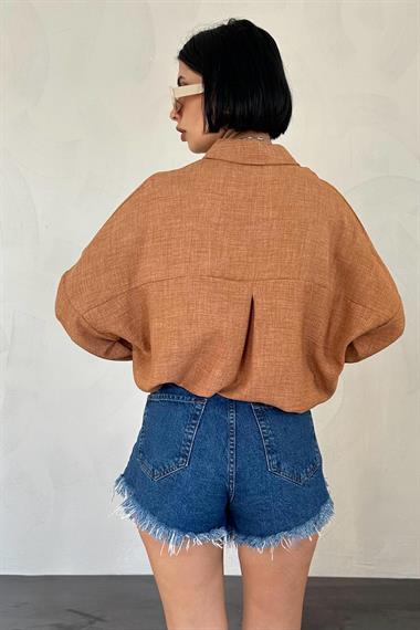 Wholesale Mink Stone Embroidered Shirt