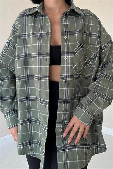 Wholesale Green Plaid Shirt
