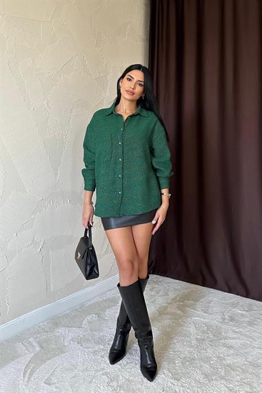 Wholesale Green Glitter Shirt