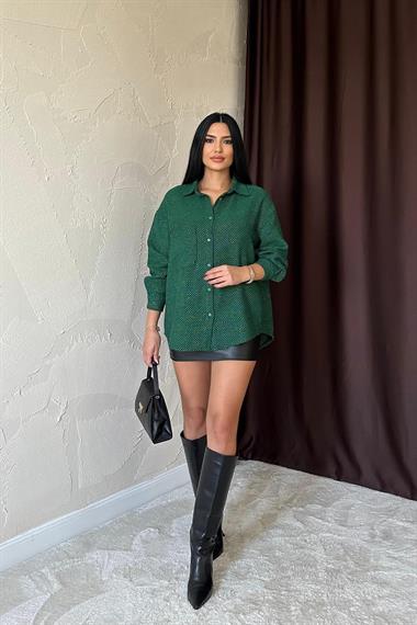 Wholesale Green Glitter Shirt