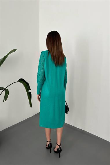 Wholesale Green Sleeve Knitted Sweater Cardigan