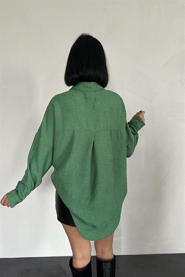Wholesale Emerald Stone Embroidered Shirt