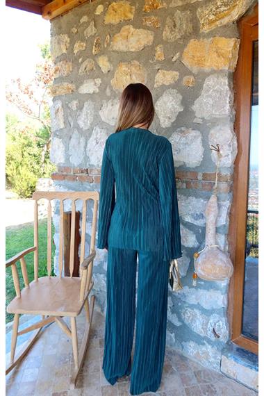 Toptan Zümrüt Toka Detaylı Pilise Takım