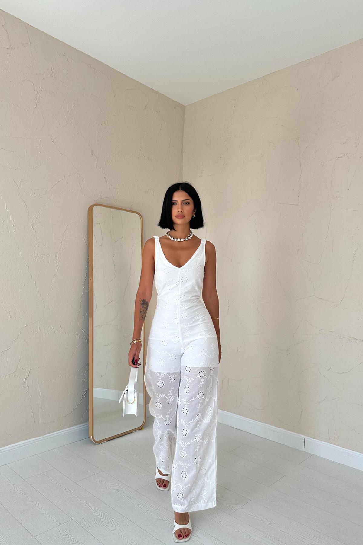 Toptan Beyaz Fisto Tulum