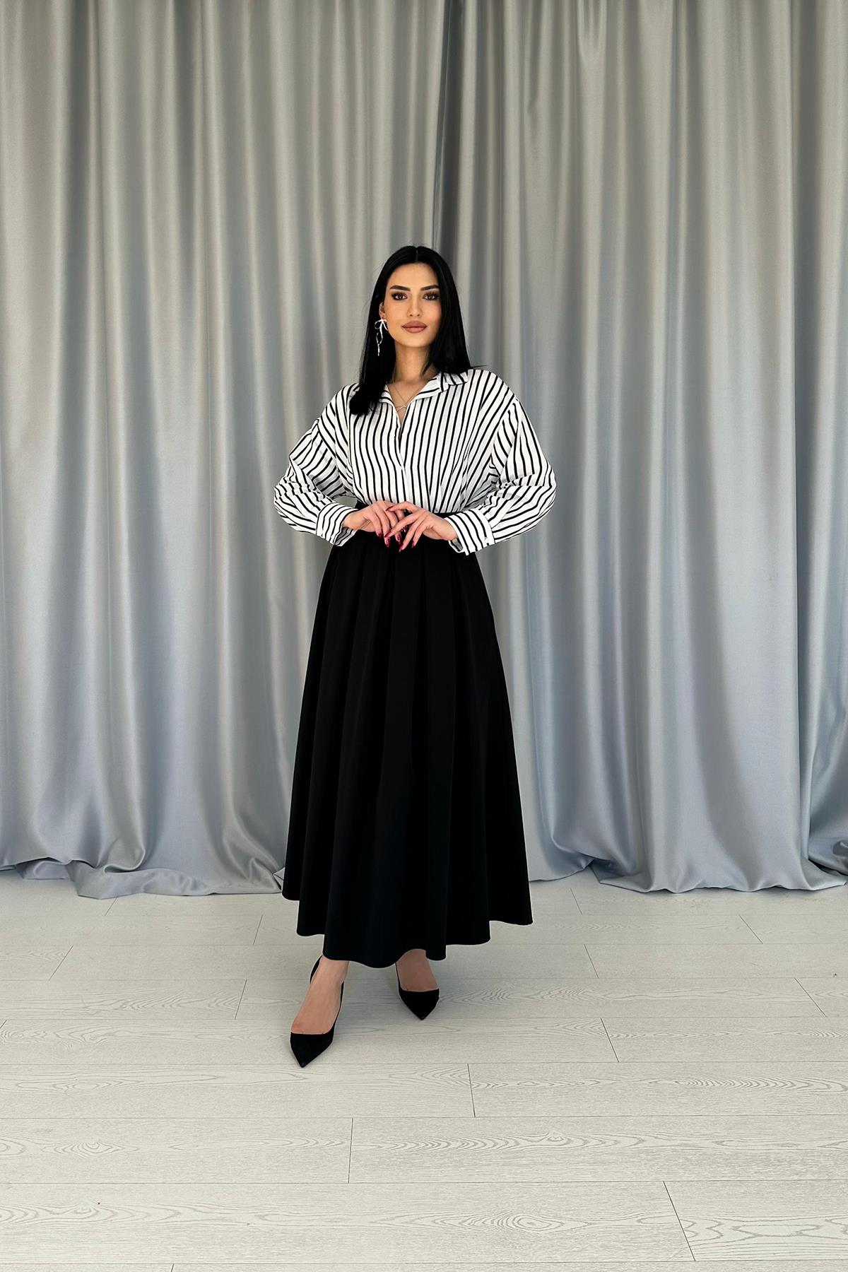 Wholesale Black Striped Shirt