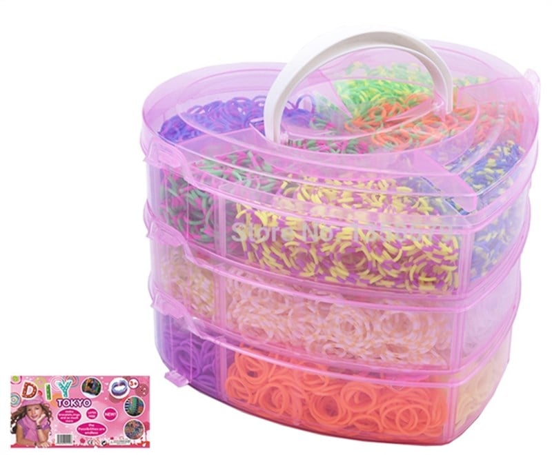 Tokyo Loom Bileklik Yapım Seti Kalpli Kutu 2600 Parça