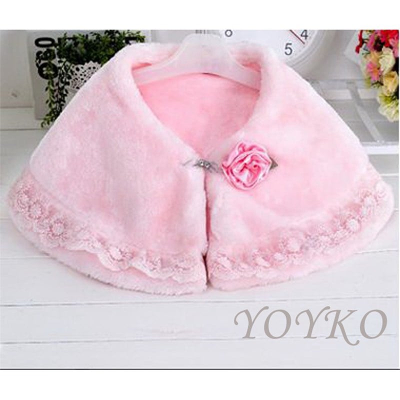 KIZ ÇOCUK ELBİSE KÜRK BOLERO CEKET KIZ ÇOCUK PEMBE