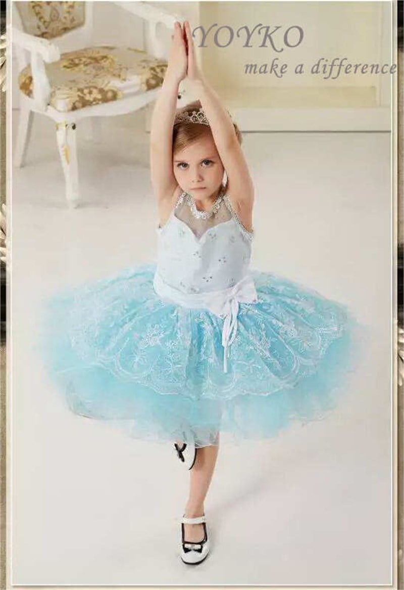 PRENSES ABİYE ELBİSE KIZ ÇOCUK ELBİSE MAV KABARIK