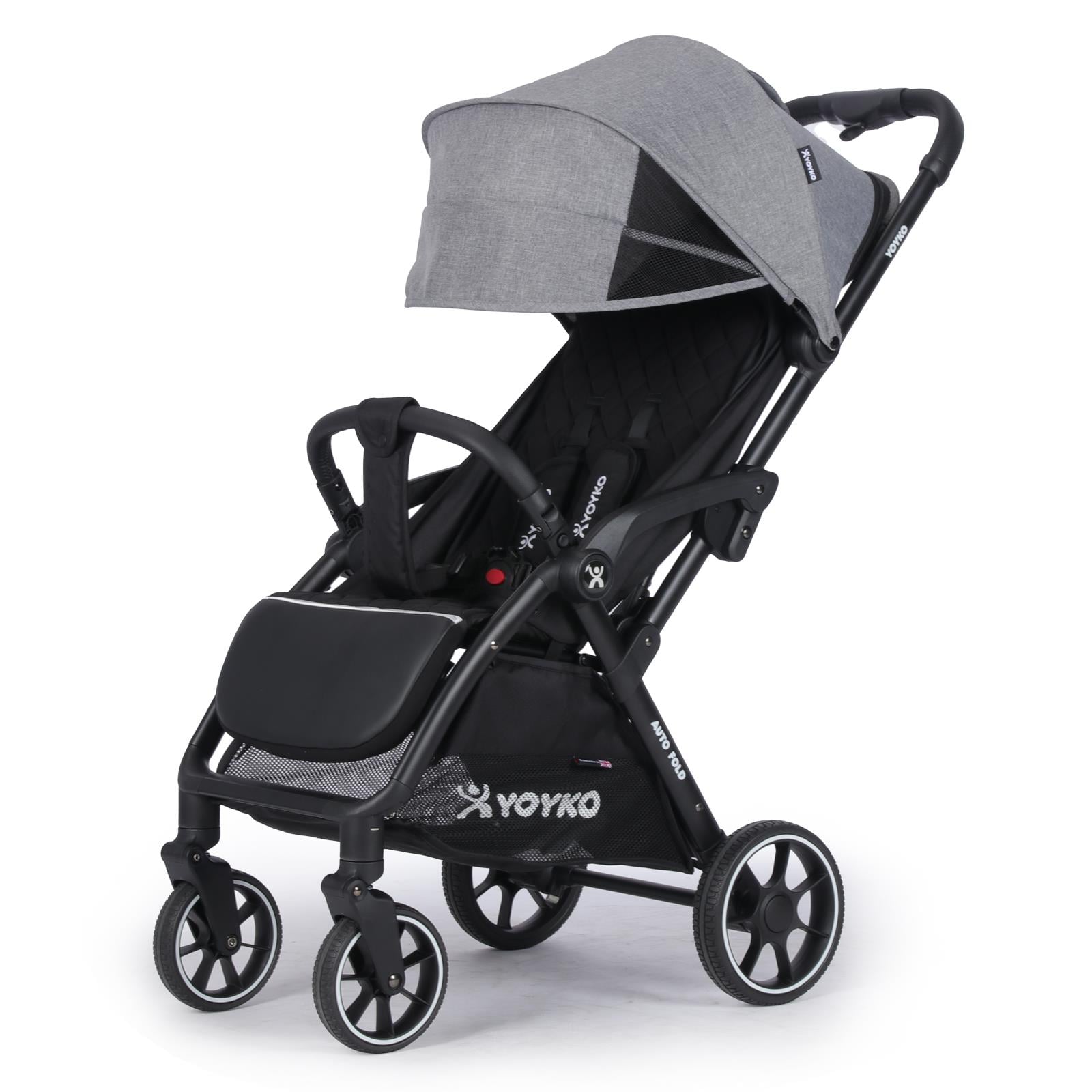 Wow Kabin Boy Tek Elle Kolay Katlanır Pratik Bebek Arabası Autofold Gri Siyah
