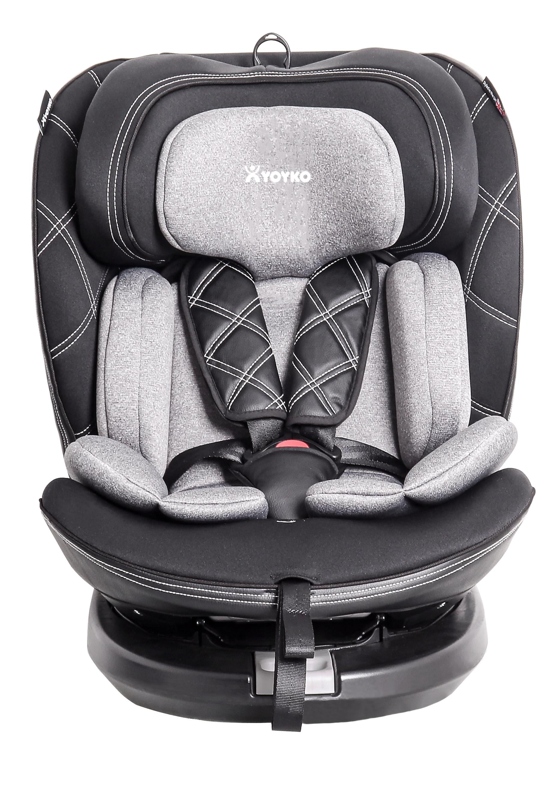 Yoyko Ultimate V2 Dönebilir Yatabilir 0-36 Kg Oto Koltuğu ISOFIX/SIP/LATCH Gri