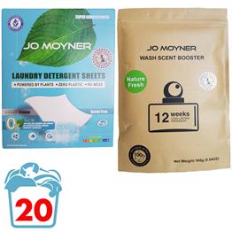  Jo Moyner Kokusuz Çamaşır Deterjanı ve Taze Bahar Çamaşır Parfümü Yumuşatıcı 20 Kullanım Set