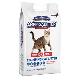 Americalitter Tamamen Tozsuz Kokusuz Bentonit Süper Premium Kedi Kumu 10Lt