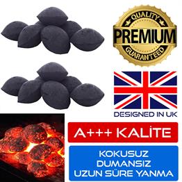 Jo Moyner İstiridye Briket Mangal Kömürü 3 kg Tozsuz Dumansız Premium A+++ Kalite