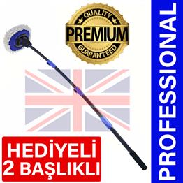 Jo Moyner Mikrofiber Püsküllü Araba Yıkama Temizleme Toz Alma Fırçası Premium Kalite Çizmez Mop
