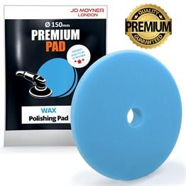 Jo Moyner Polisaj Süngeri/Pedi-Hare Giderici-150mm-Mavi-Araç Pasta Cila Wax Pedi Anti Heat Teknolojisi