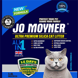 Jo Moyner Premium Karbonlu Silika Kristal Kedi Kumu Silica Kum 3.8 Lt 1.45kg
