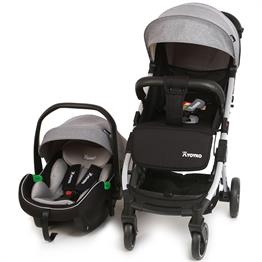 Yoyko Quantum Travel Kabin Boy Tek Elle Kolay Katlanır Pratik Bebek Arabası Gri Silver