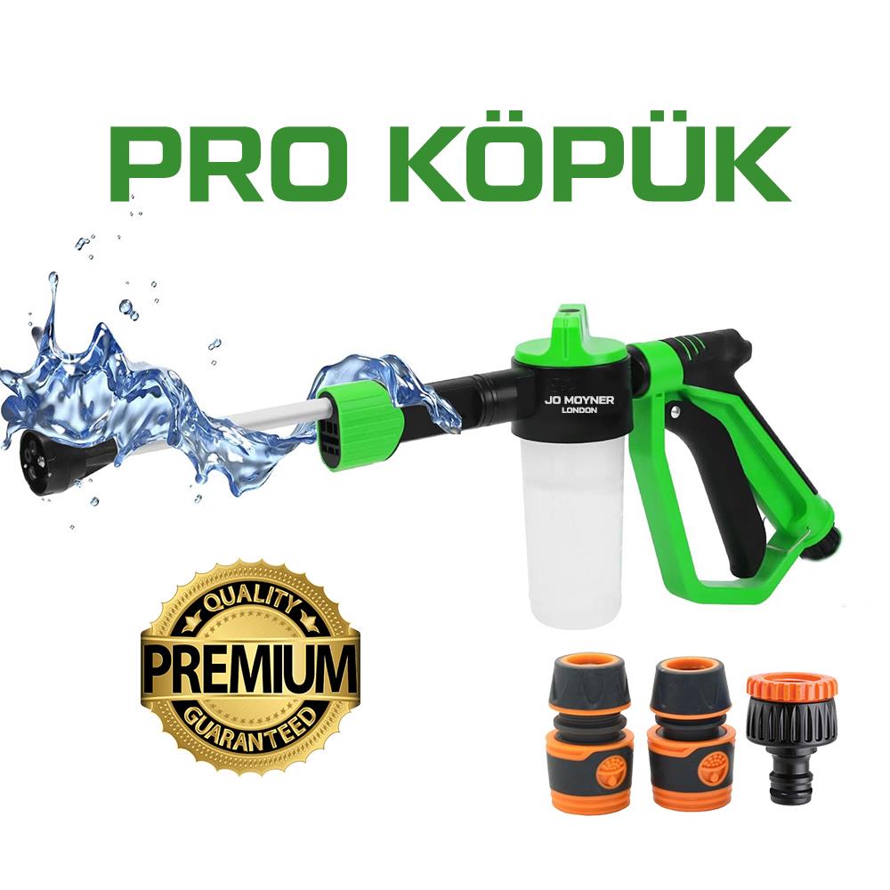 Foam Blaster PRO Araba Yıkama Köpük Tabancası Bahçe Hortumu Püskürtme Kar Köpüğü Tabancası Green