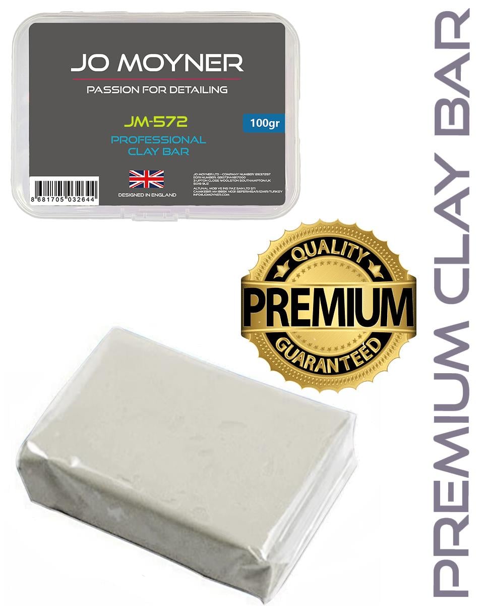 Jo Moyner Clay Bar Kil Hamuru Boya Metal Cam Yüzey Temizleme Kil Hamuru Light White 2x50Gr