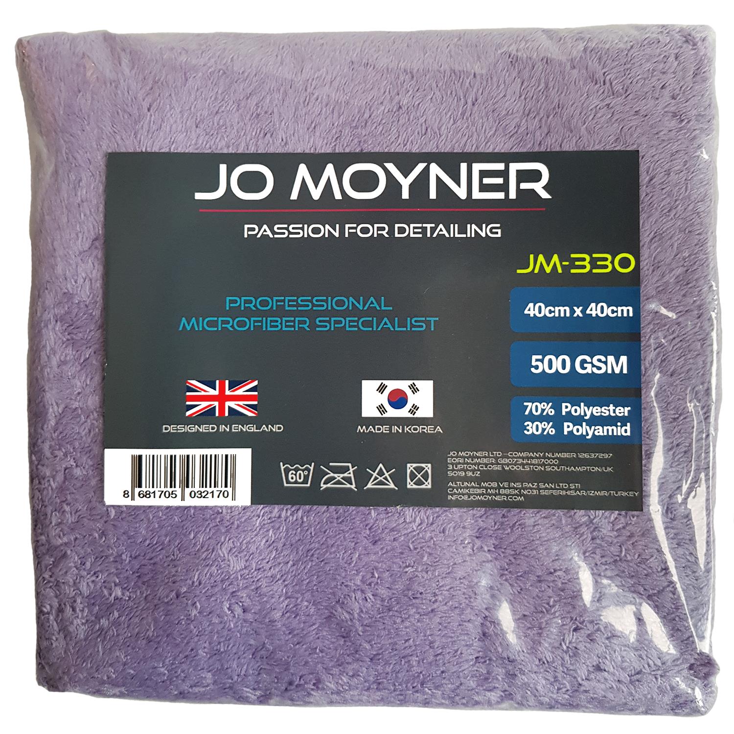 Jo Moyner Mikrofiber Lazer Kesim Buffing Cilalama Parlatma Bezi 40x40 cm JM-330 Kore'den ithal 500 Gsm