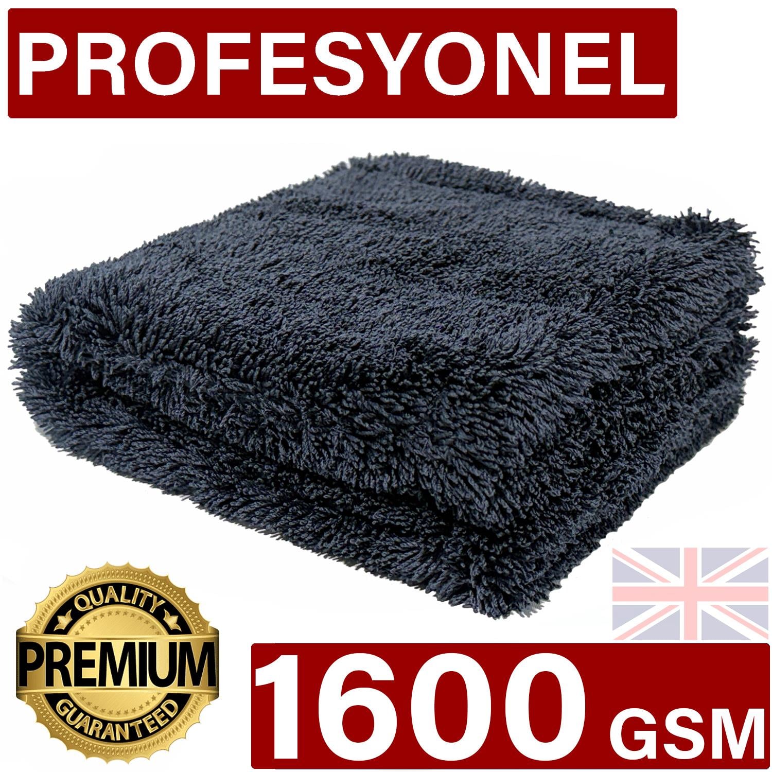 Jo Moyner Mikrofiber Oto Kurulama Havlusu Araç Kurulama Bezi Araba Temizlik Havlusu 1600 Gsm 60X40 cm