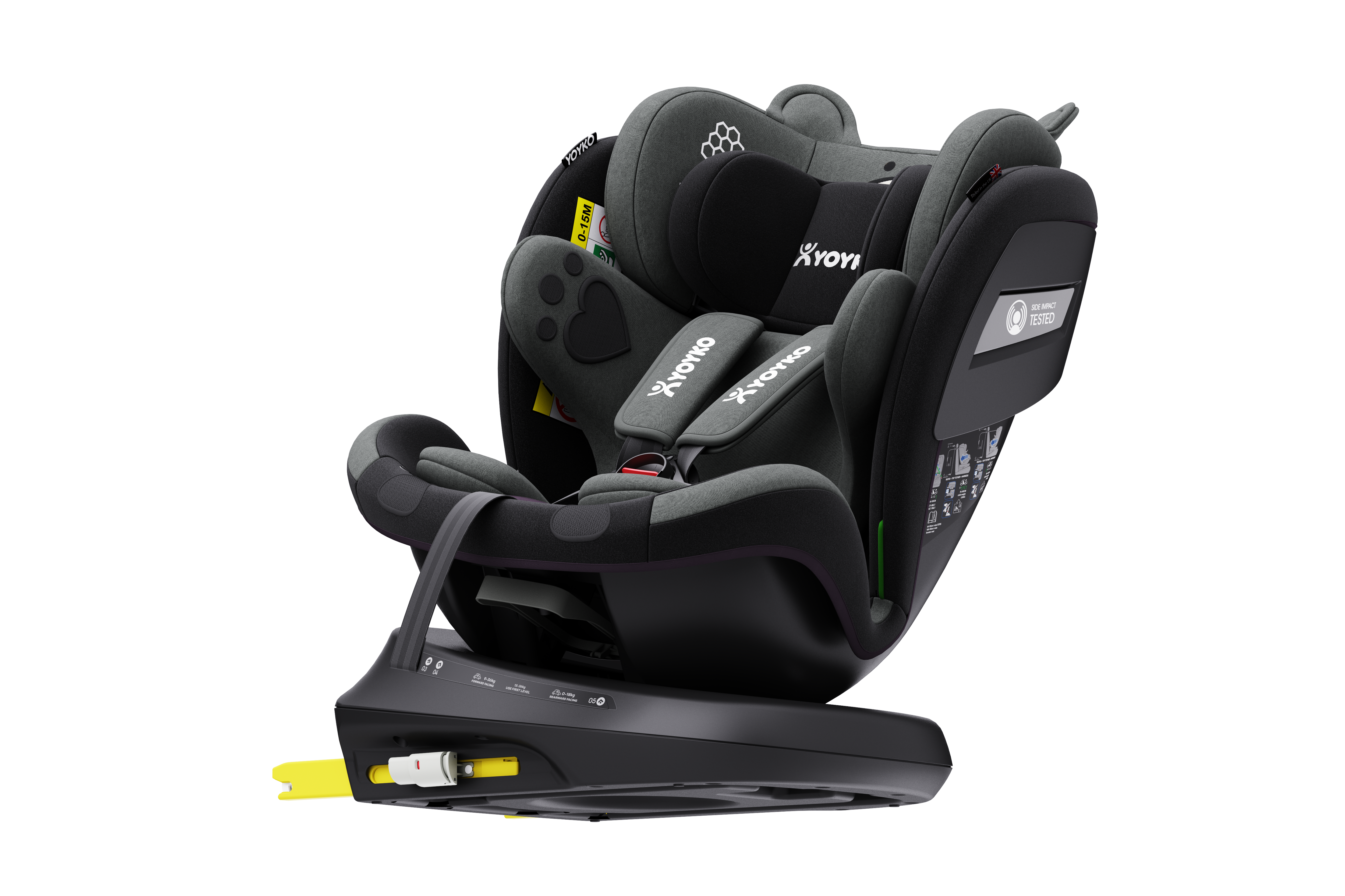 Yoyko Bear i-Size Dönebilir Yatabilir 0-36 Kg Oto Koltuğu ISOFIX