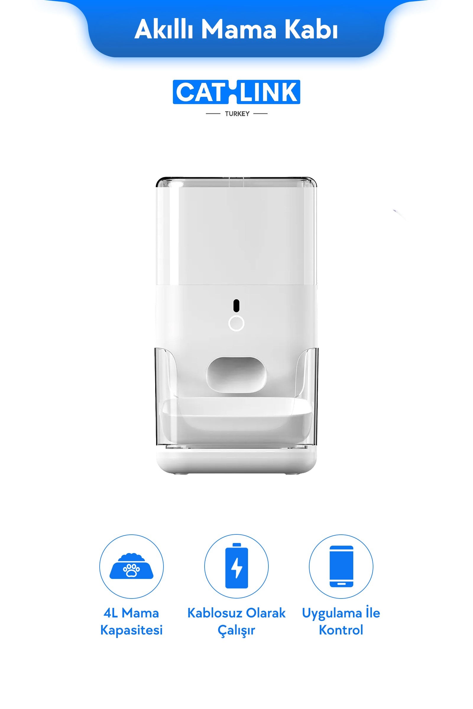 CATLINK Otomatik Mama Kabı 4 Lt