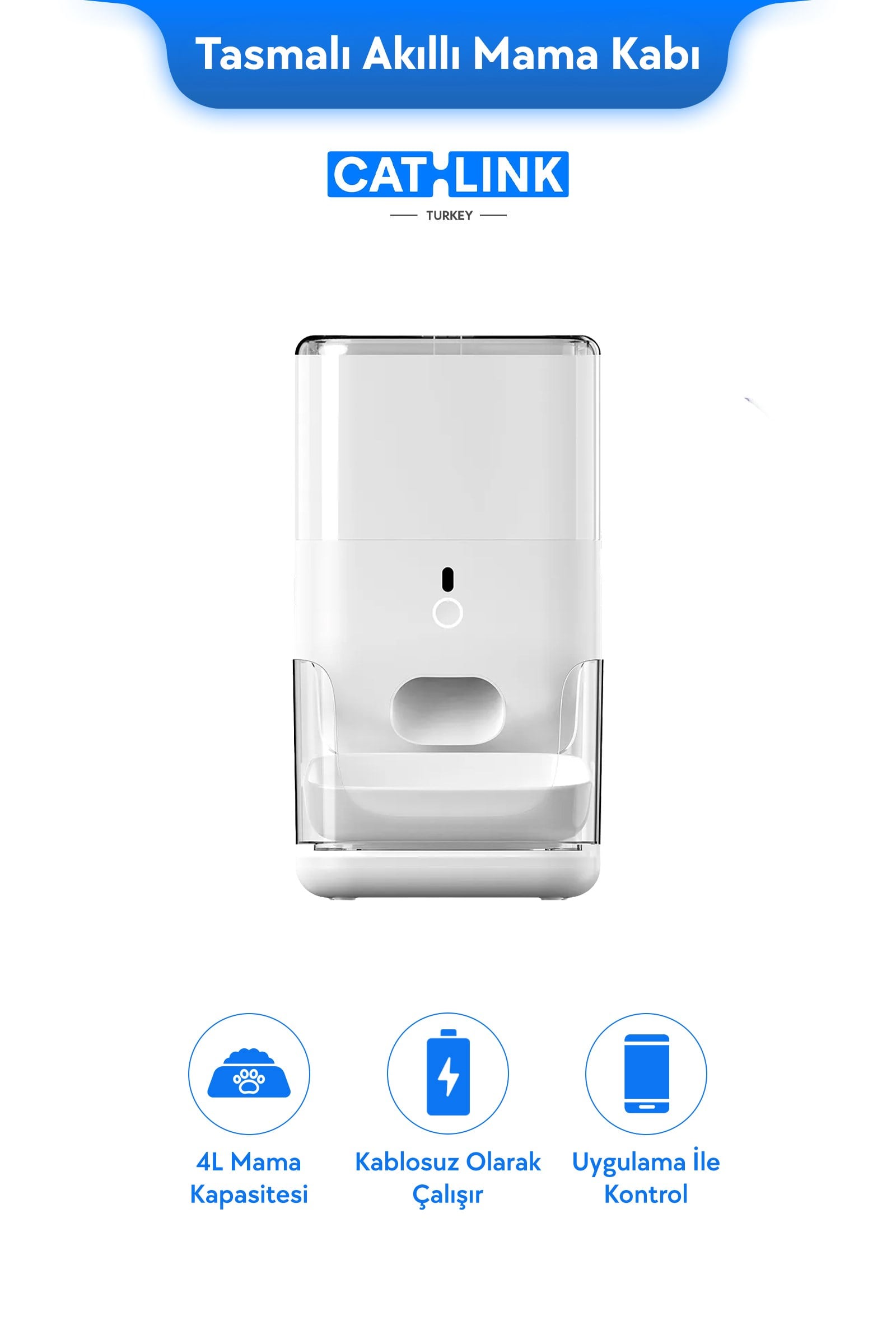 CATLINK Otomatik Mama Kabı 4 Lt PRO
