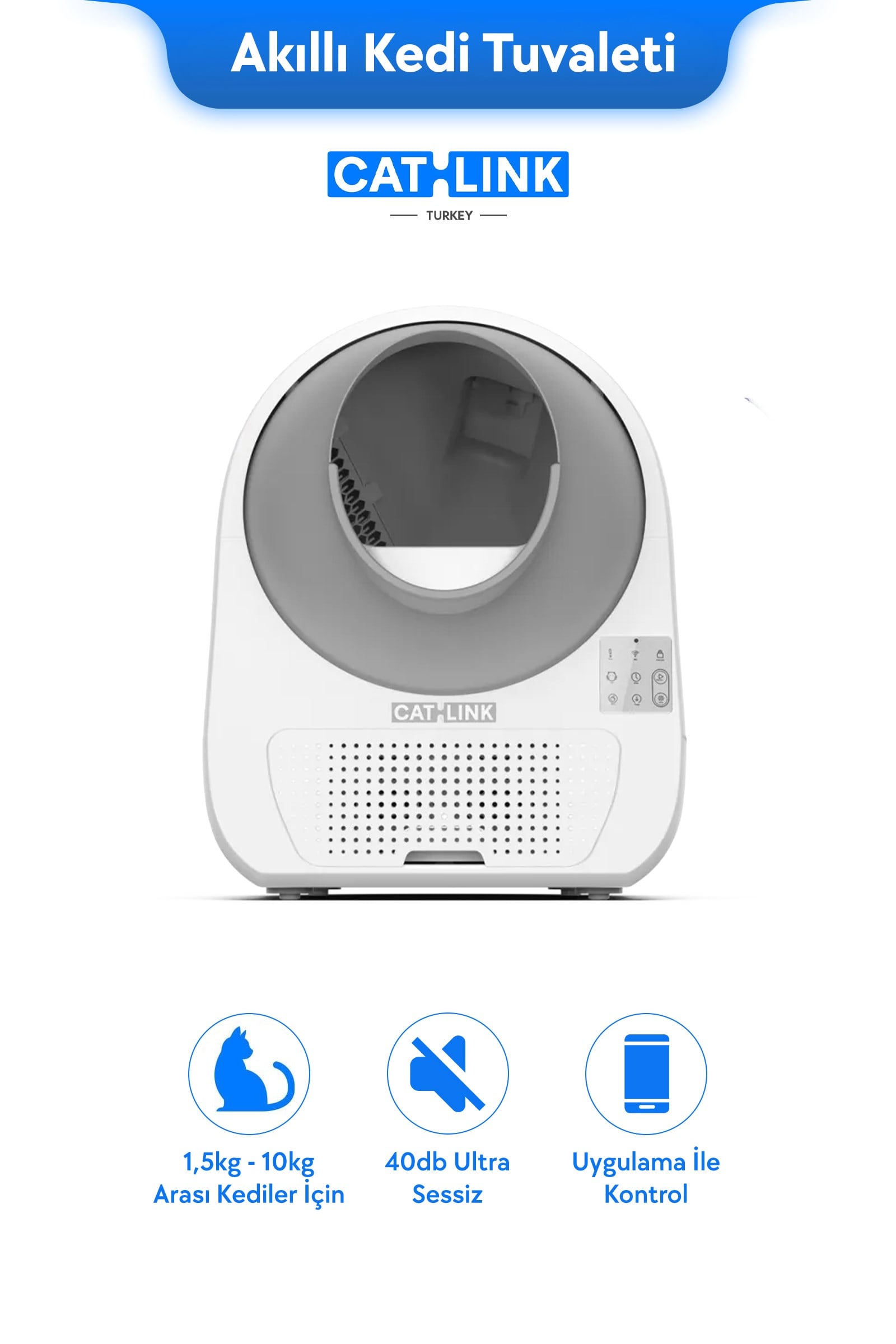 CATLINK Yapay Zekâlı Otomatik Kedi Tuvaleti - Scooper