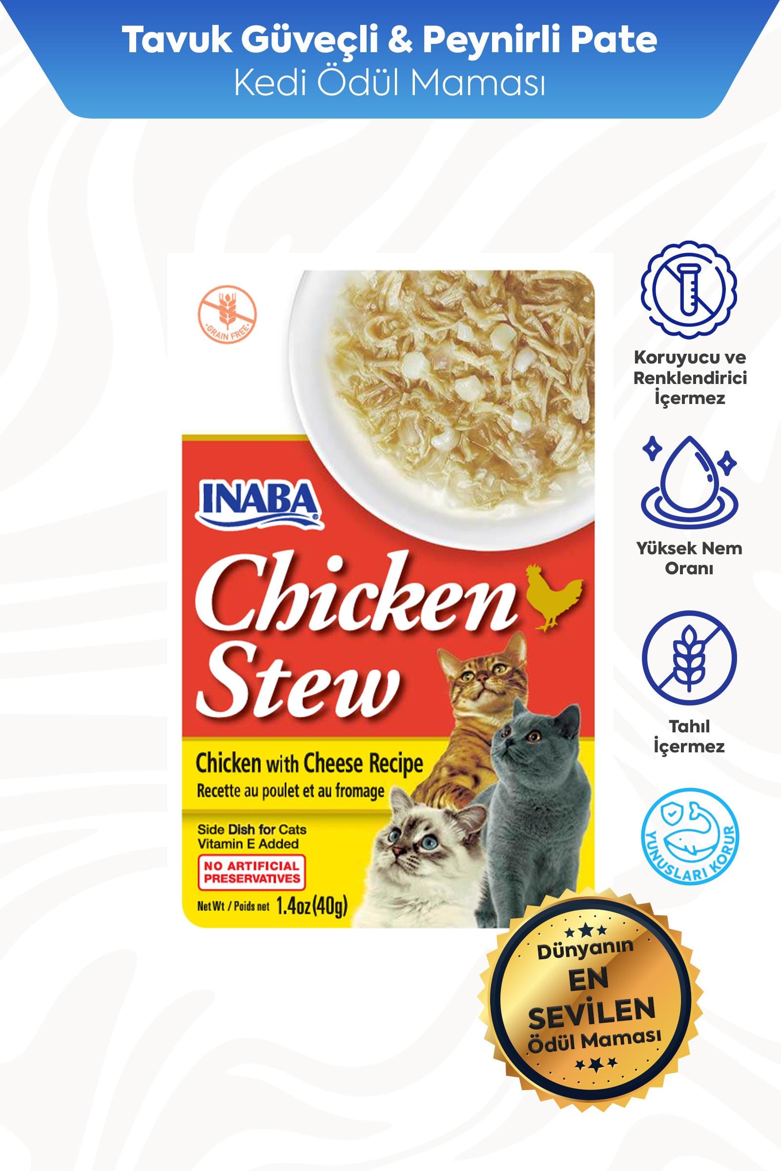 Ciao Chicken Stew Tavuk Güveç ve Peynirli Pate 40 Gr