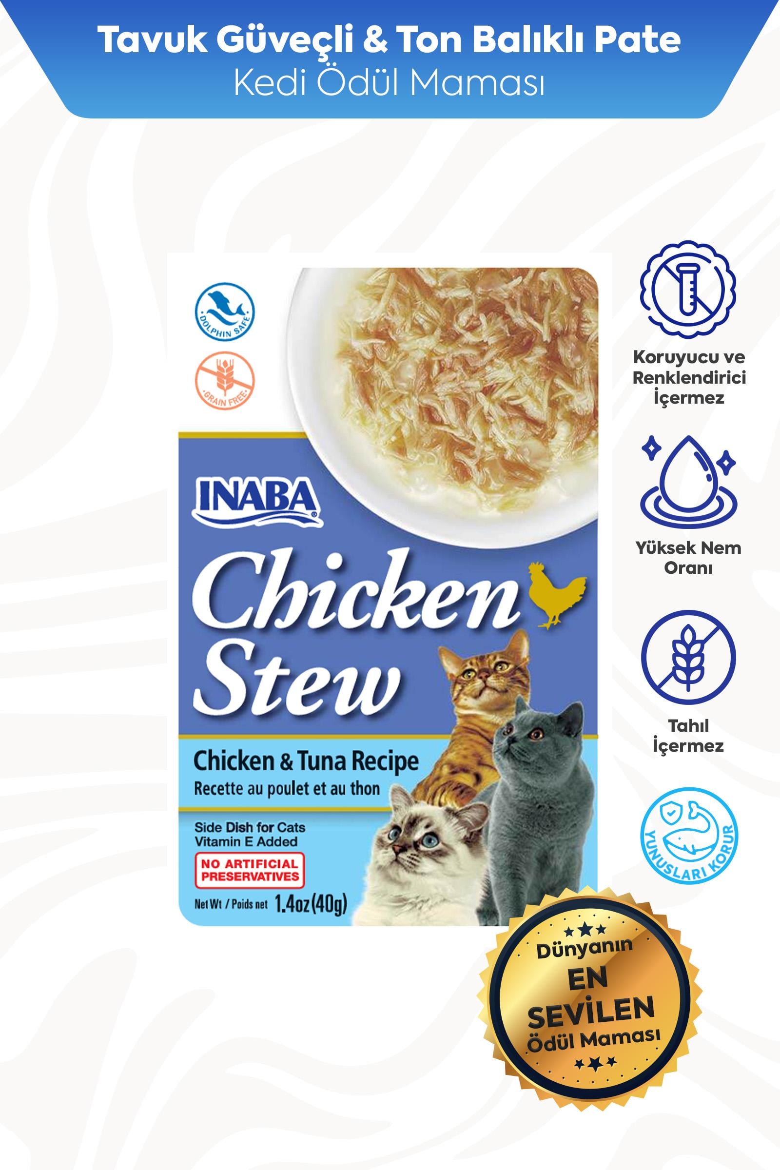Ciao Chicken Stew Tavuk Güveç ve Ton Balıklı Pate 40 Gr