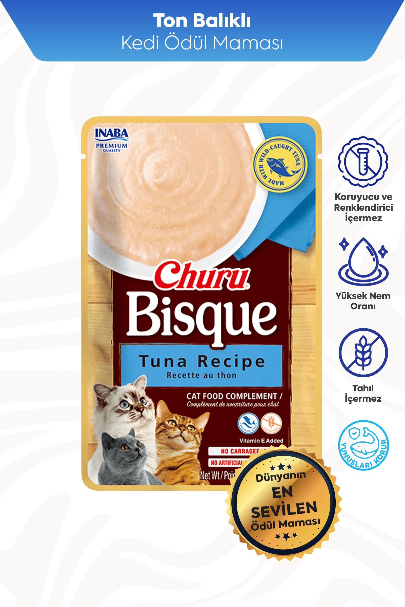 Ciao Churu Bisque Ton Balıklı Kedi Ödül Kreması 40 Gr