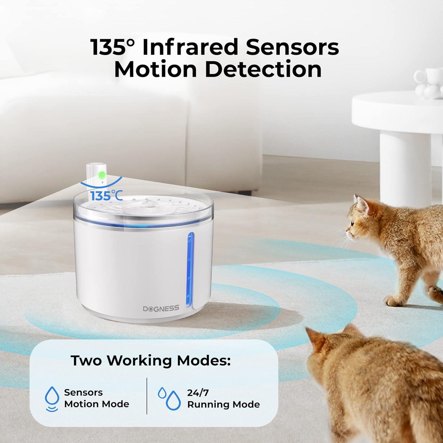 Dogness Kedi & Köpek Akıllı Sensörlü Su Pınarı 21 x 17 cm ( 2.2 Litre )