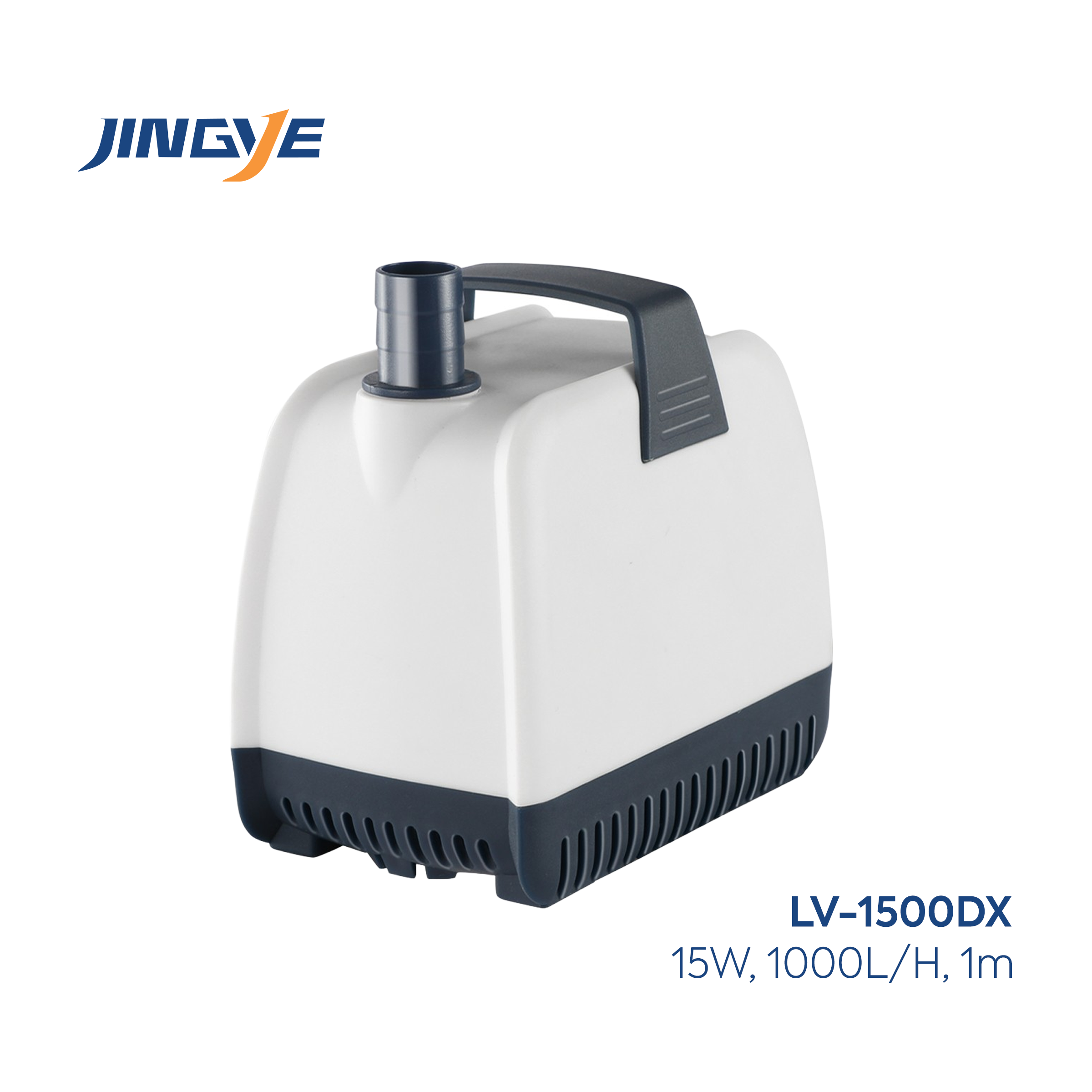Jingye Akvaryum Dalgıç Filtre Pompası 15W, 1000L/H, 1m