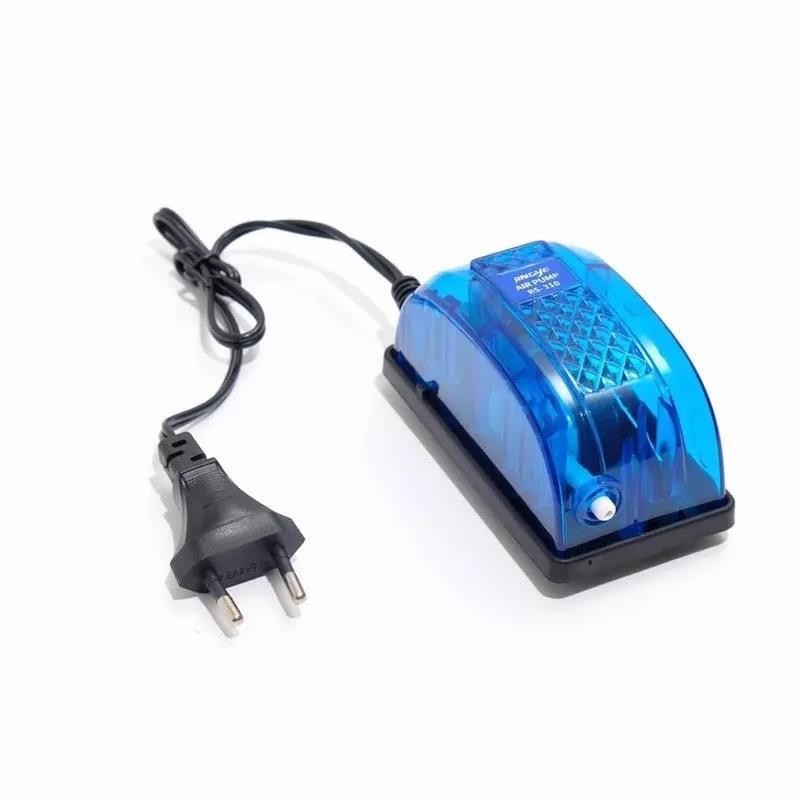 Jingye Tek Çıkışlı Akvaryum Hava Motoru Mavi 3W, 3L/Min